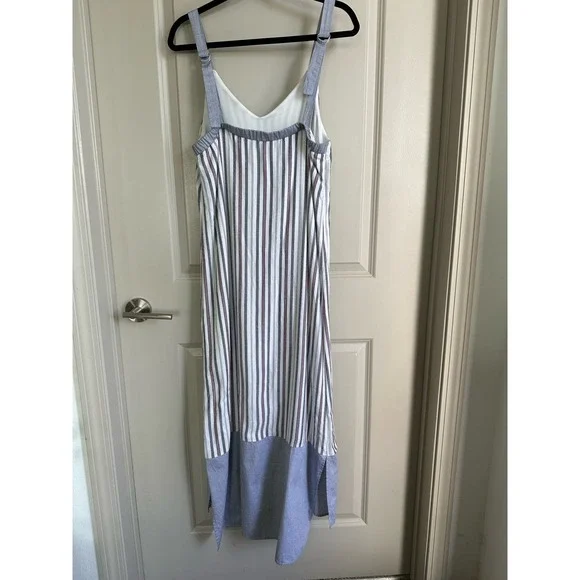 Doe & Rae Beachy Stripe Sleeveless Maxi Dress Sz. Small - Picture 8 of 9